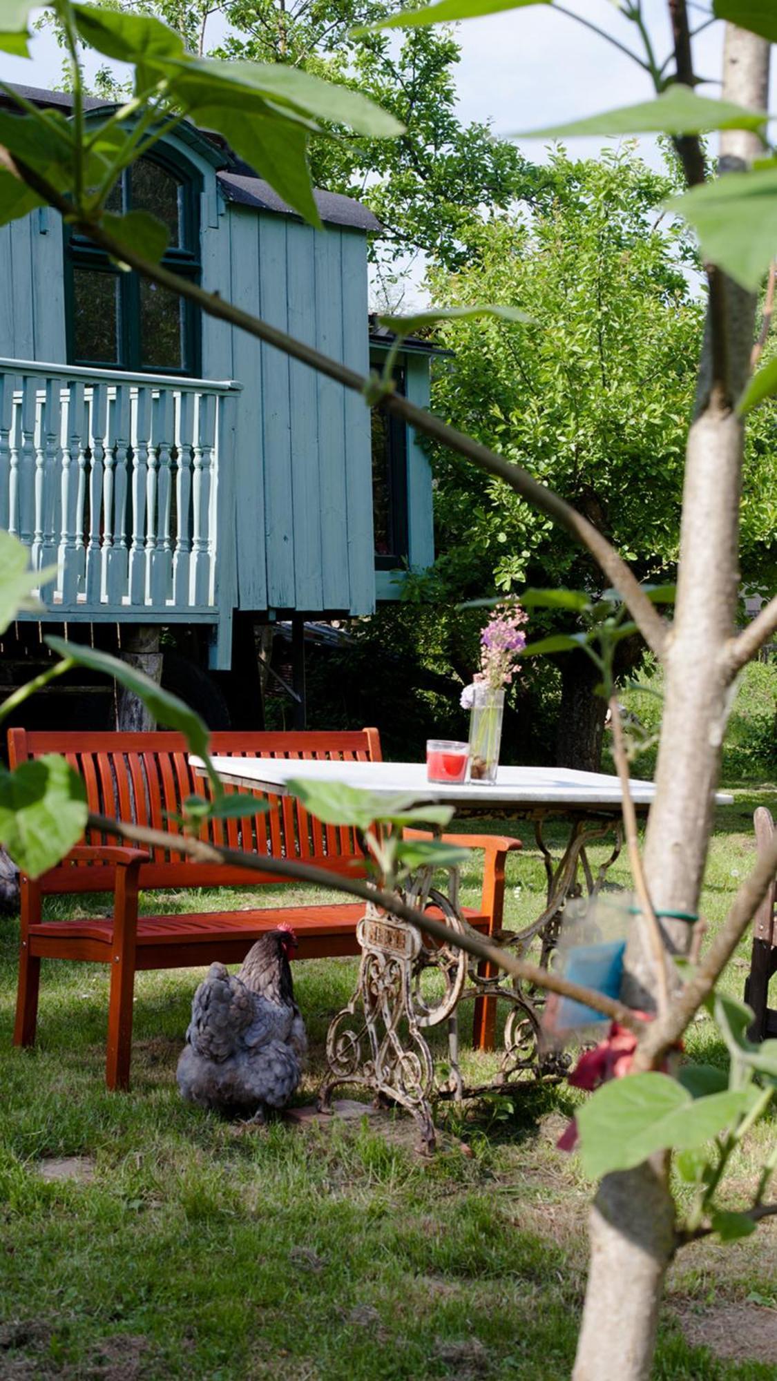 Zirkuswagen - Roulotte Hotell Kirch Mulsow Eksteriør bilde